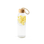 Gourde en verre avec bouchon en bambou et anse en corde 520 ml couleur naturel première vue