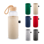 Housse pour bouteille en feutre recyclé pour le transport diverses couleurs