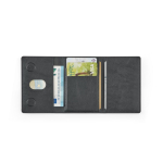 Portefeuille magnétique pour téléphone avec fermeture magnétique RFID couleur noir troisième vue