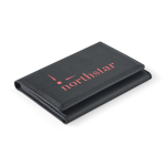 Portefeuille magnétique pour téléphone avec fermeture magnétique RFID couleur noir image avec logo