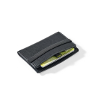 Porte-cartes à fermeture élastique avec protection RFID pour 5 cartes couleur noir troisième vue