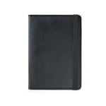 Porte-passeport en similicuir avec protection RFID et élastique couleur noir première vue