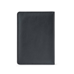 Porte-passeport en similicuir avec protection RFID et élastique couleur noir deuxième vue