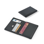 Porte-passeport en similicuir avec protection RFID et élastique diverses couleurs