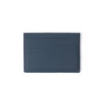 Porte-cartes avec blocage RFID et finition en similicuir pour 5 cartes couleur bleu première vue