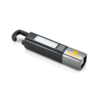 Lampe torche rechargeable USB-C avec modes LED et COB 2 W 800 mAh couleur noir image avec logo 4