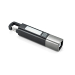 Lampe torche rechargeable USB-C avec modes LED et COB 2 W 800 mAh couleur noir troisième vue