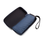 Petit parapluie manuel à 5 sections avec pochette en caoutchouc Ø90 couleur bleu troisième vue