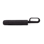 Parapluie pliable 3 sections en pongée et poignée ergonomique Ø117 couleur noir deuxième vue