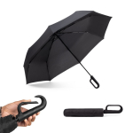 Parapluie pliable 3 sections en pongée et poignée ergonomique Ø117 diverses couleurs