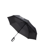 Parapluie pliable 3 sections en pongée et poignée ergonomique Ø117 avec zone d'impression