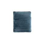 Couverture polaire douce 3 en 1 avec poche frontale 220 g/m² couleur bleu première vue