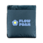Couverture polaire douce 3 en 1 avec poche frontale 220 g/m² couleur bleu Image avec logo 3