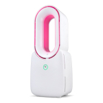 Ventilateur portable sans pales avec LED 6 couleurs et 4 vitesses couleur blanc cinquième vue