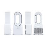 Ventilateur portable sans pales avec LED 6 couleurs et 4 vitesses couleur blanc sixième vue