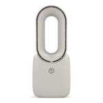Ventilateur portable sans pales avec LED 6 couleurs et 4 vitesses couleur beige deuxième vue