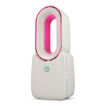 Ventilateur portable sans pales avec LED 6 couleurs et 4 vitesses couleur beige cinquième vue