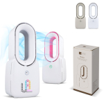 Ventilateur portable sans pales avec LED 6 couleurs et 4 vitesses