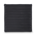 Antistress en mousse PU en forme carrée de conteneur maritime couleur noir troisième vue