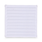 Antistress en mousse PU en forme carrée de conteneur maritime couleur blanc troisième vue