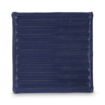 Antistress en mousse PU en forme carrée de conteneur maritime couleur bleu foncé troisième vue