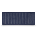 Antistress en mousse PU en forme carrée de conteneur maritime couleur bleu foncé quatrière vue