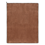 Couverture en microfibre de polyester avec sublimation 500 g/m² couleur marron quatrière vue