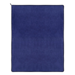 Couverture en microfibre de polyester avec sublimation 500 g/m² couleur bleu foncé quatrière vue