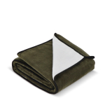 Couverture en microfibre de polyester avec sublimation 500 g/m² couleur vert olive troisième vue