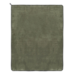 Couverture en microfibre de polyester avec sublimation 500 g/m² couleur vert olive quatrière vue
