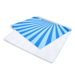 Serviette de plage en RPET à séchage rapide 100 x 180 cm couleur bleu troisième vue