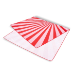 Serviette de plage en RPET à séchage rapide 100 x 180 cm couleur rouge troisième vue