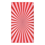 Serviette de plage en RPET à séchage rapide 100 x 180 cm couleur rouge cinquième vue