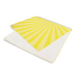 Serviette de plage en RPET à séchage rapide 100 x 180 cm couleur jaune troisième vue