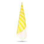 Serviette de plage en RPET à séchage rapide 100 x 180 cm couleur jaune quatrière vue