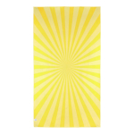 Serviette de plage en RPET à séchage rapide 100 x 180 cm couleur jaune cinquième vue