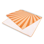 Serviette de plage en RPET à séchage rapide 100 x 180 cm couleur orange troisième vue