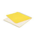 Serviette en RPET à séchage rapide avec pochette 40 x 80 cm couleur jaune troisième vue