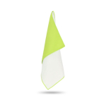 Serviette en RPET à séchage rapide avec pochette 40 x 80 cm couleur vert lime quatrière vue