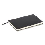Carnet A5 à couverture souple avec ruban marque-page, pages lignées couleur noir cinquième vue