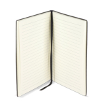 Carnet A5 à couverture souple avec ruban marque-page, pages lignées couleur noir septième vue