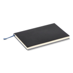 Carnet A5 à couverture souple avec ruban marque-page, pages lignées couleur bleu cinquième vue