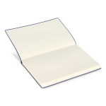 Carnet A5 à couverture souple avec ruban marque-page, pages lignées couleur bleu sixième vue