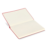 Carnet A5 à couverture souple avec ruban marque-page, pages lignées couleur rouge sixième vue