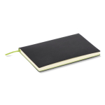 Carnet A5 à couverture souple avec ruban marque-page, pages lignées couleur vert cinquième vue