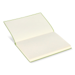 Carnet A5 à couverture souple avec ruban marque-page, pages lignées couleur vert sixième vue
