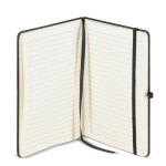 Carnet A5 à couverture rigide en PU, pages lignées couleur noir troisième vue