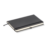 Carnet A5 à couverture rigide en PU, pages lignées couleur noir cinquième vue