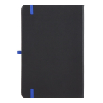 Carnet A5 à couverture rigide en PU, pages lignées couleur bleu deuxième vue