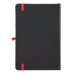 Carnet A5 à couverture rigide en PU, pages lignées couleur rouge deuxième vue
